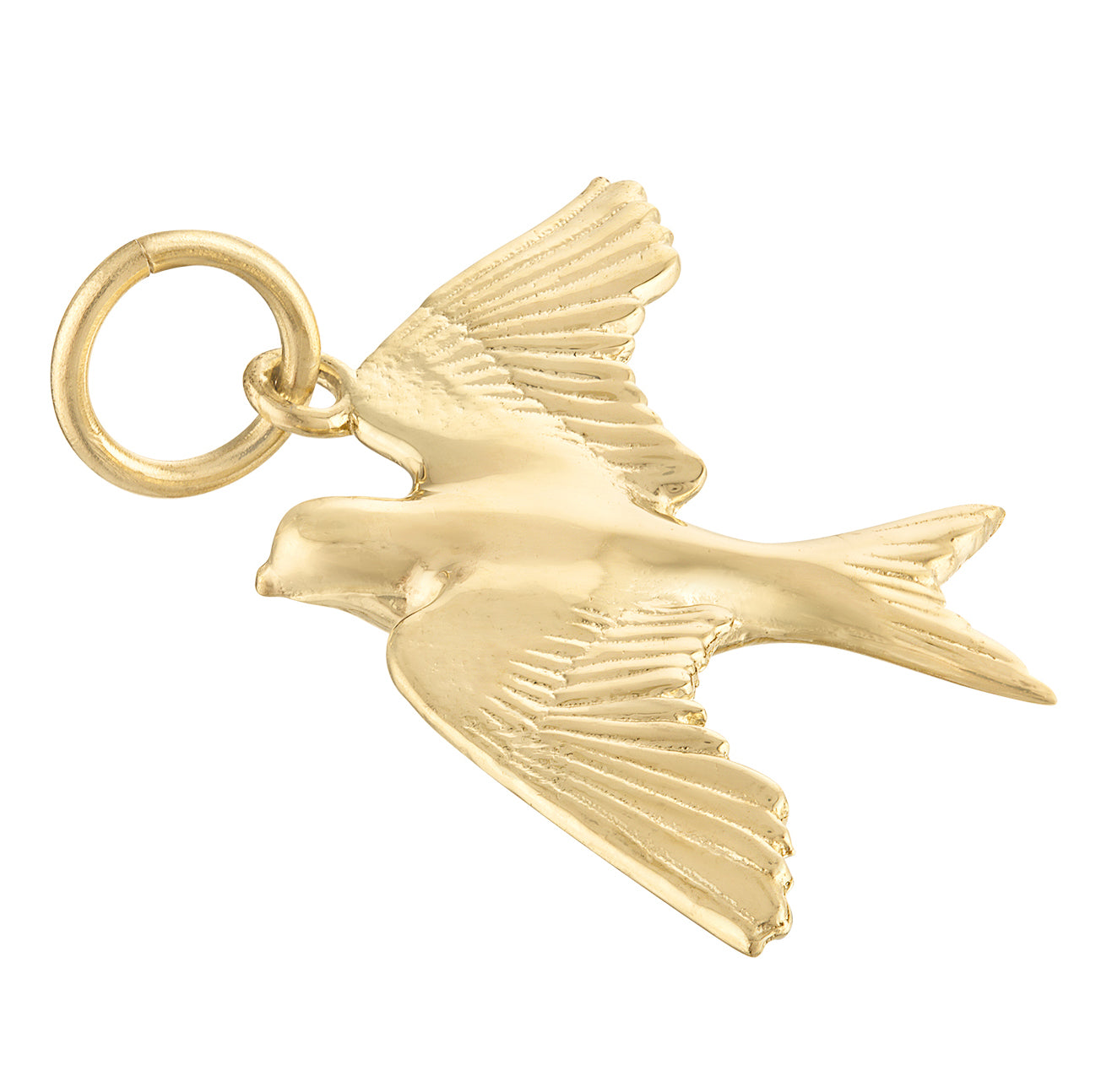 Swallow 14k Gold Charm